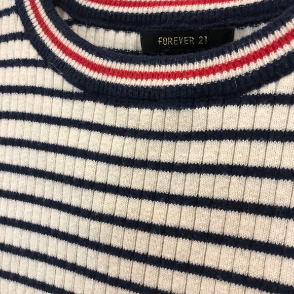 Striped Cropped Tee 3/$20 - Picture 3 of 3